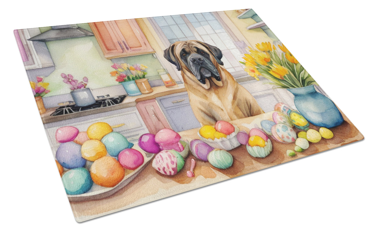 Buy this Decorating Easter Mastiff Glass Cutting Board