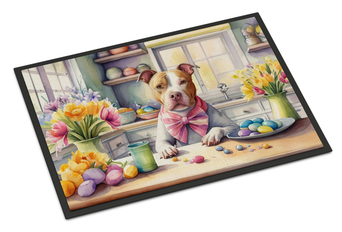 Buy this Decorating Easter Pit Bull Terrier Doormat