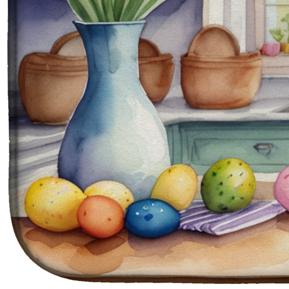 Decorating Easter Pointer Dish Drying Mat