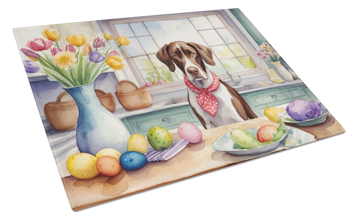 Buy this Decorating Easter Pointer Glass Cutting Board