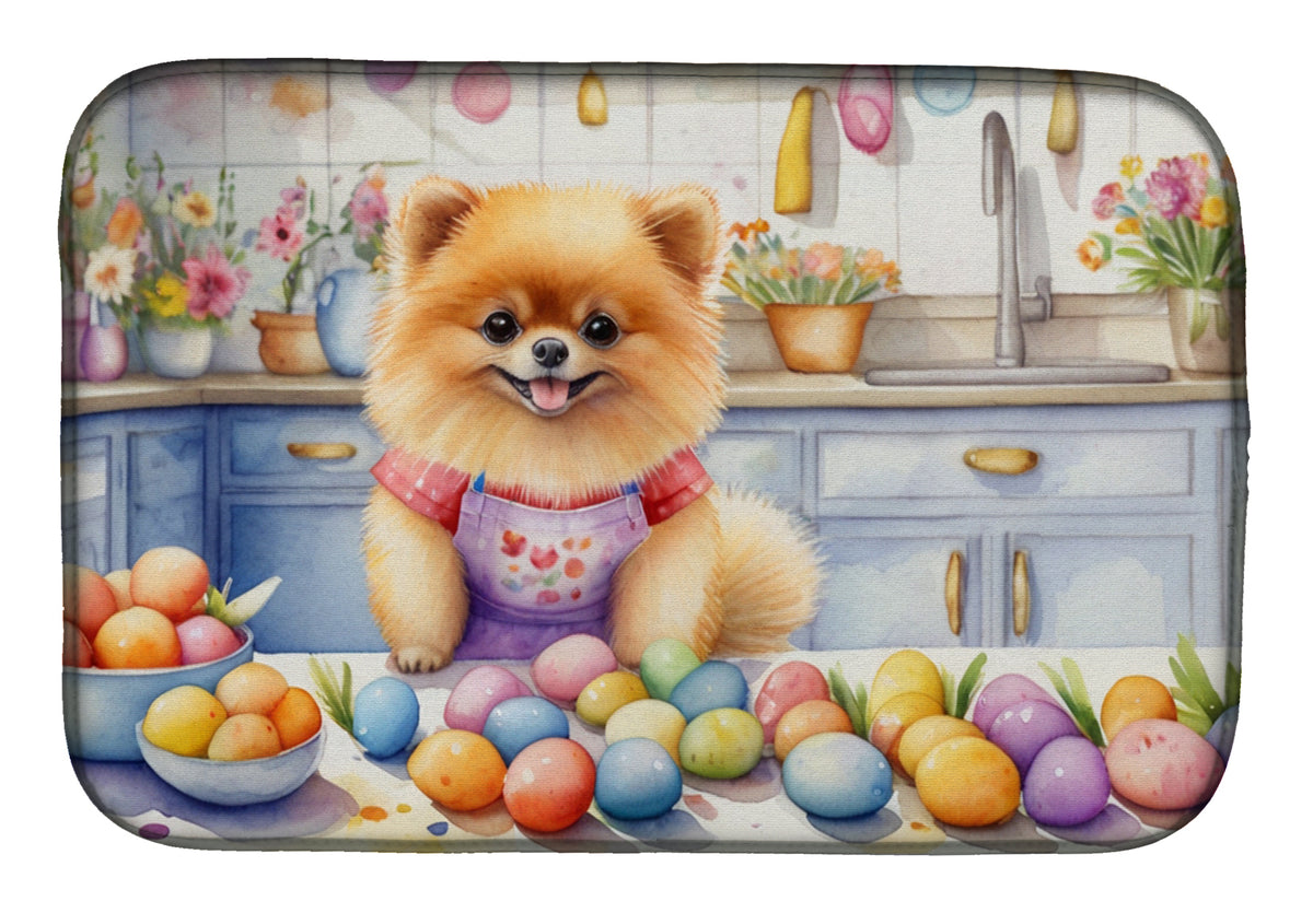 Buy this Decorating Easter Pomeranian Dish Drying Mat