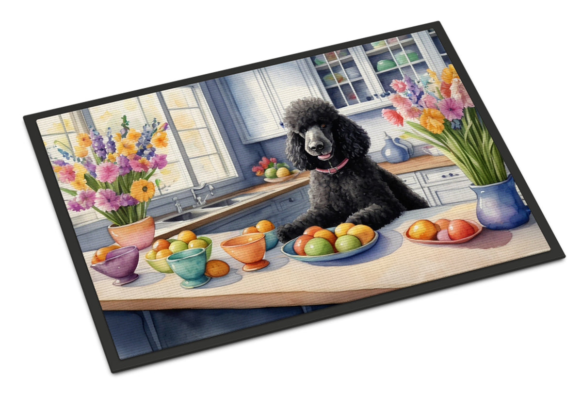 Buy this Decorating Easter Black Poodle Doormat
