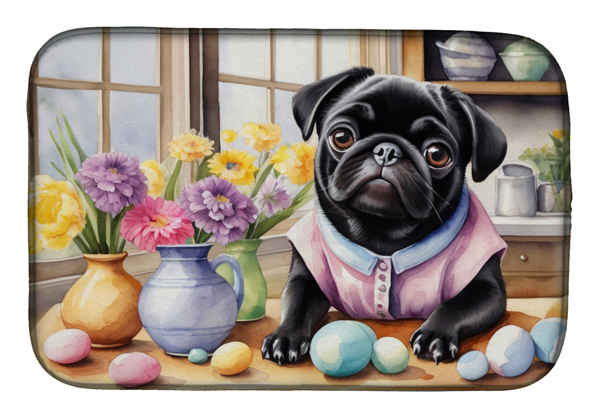 Buy this Decorating Easter Pug Dish Drying Mat