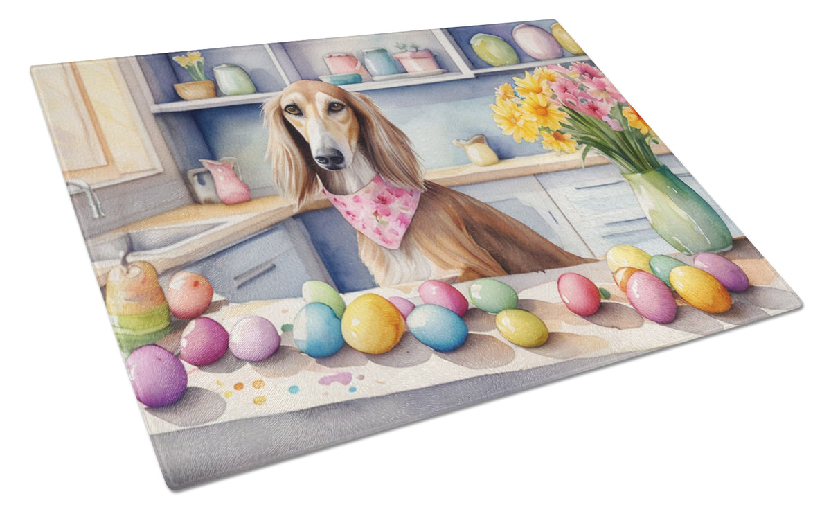 Buy this Decorating Easter Saluki Glass Cutting Board