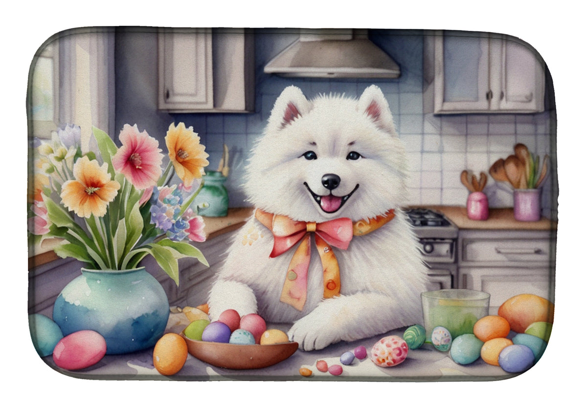 Buy this Decorating Easter Samoyed Dish Drying Mat