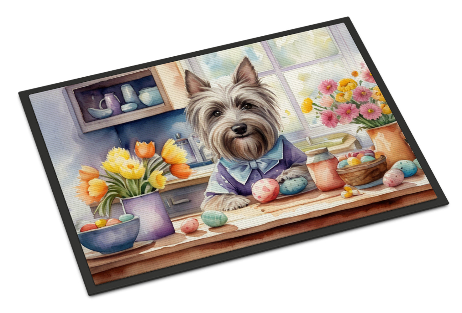 Buy this Decorating Easter Skye Terrier Doormat