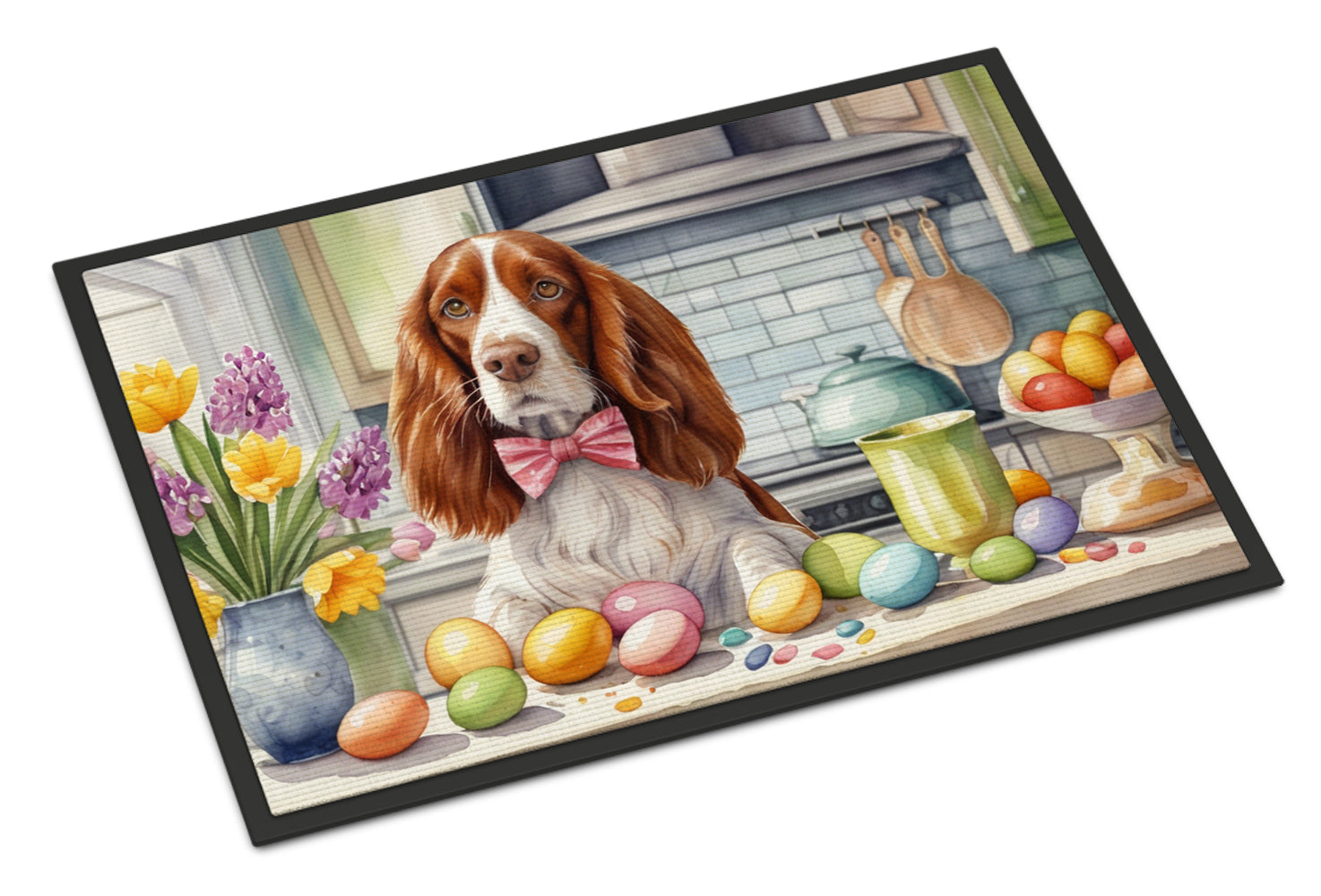Buy this Decorating Easter Welsh Springer Spaniel Doormat