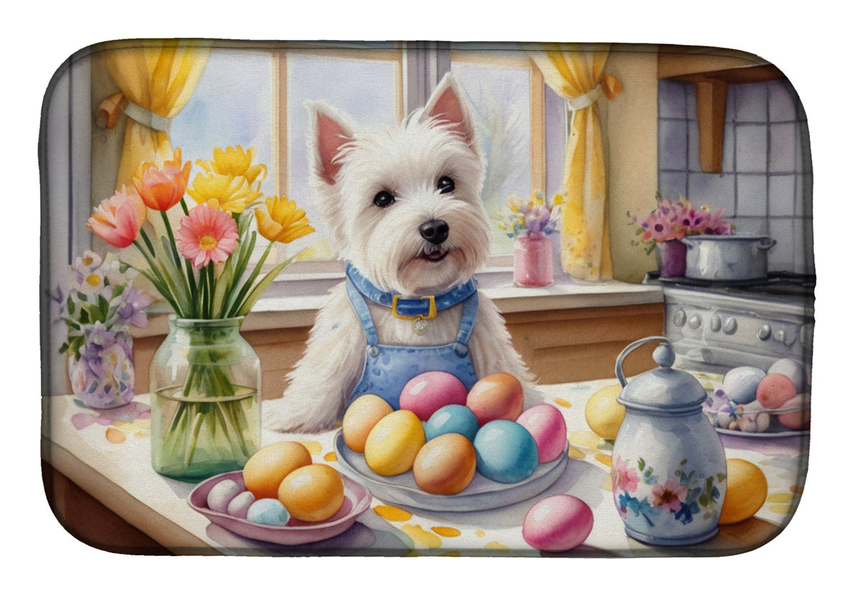 Buy this Decorating Easter Westie Dish Drying Mat