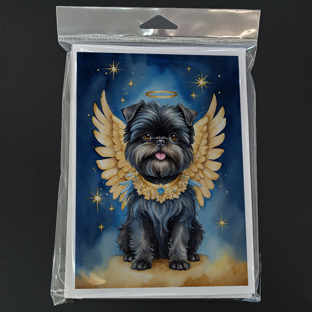Affenpinscher My Angel Greeting Cards Pack of 8
