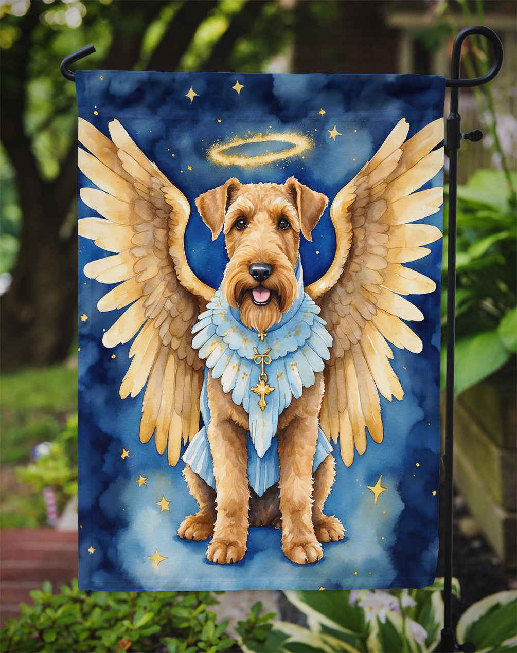Airedale Terrier My Angel Garden Flag