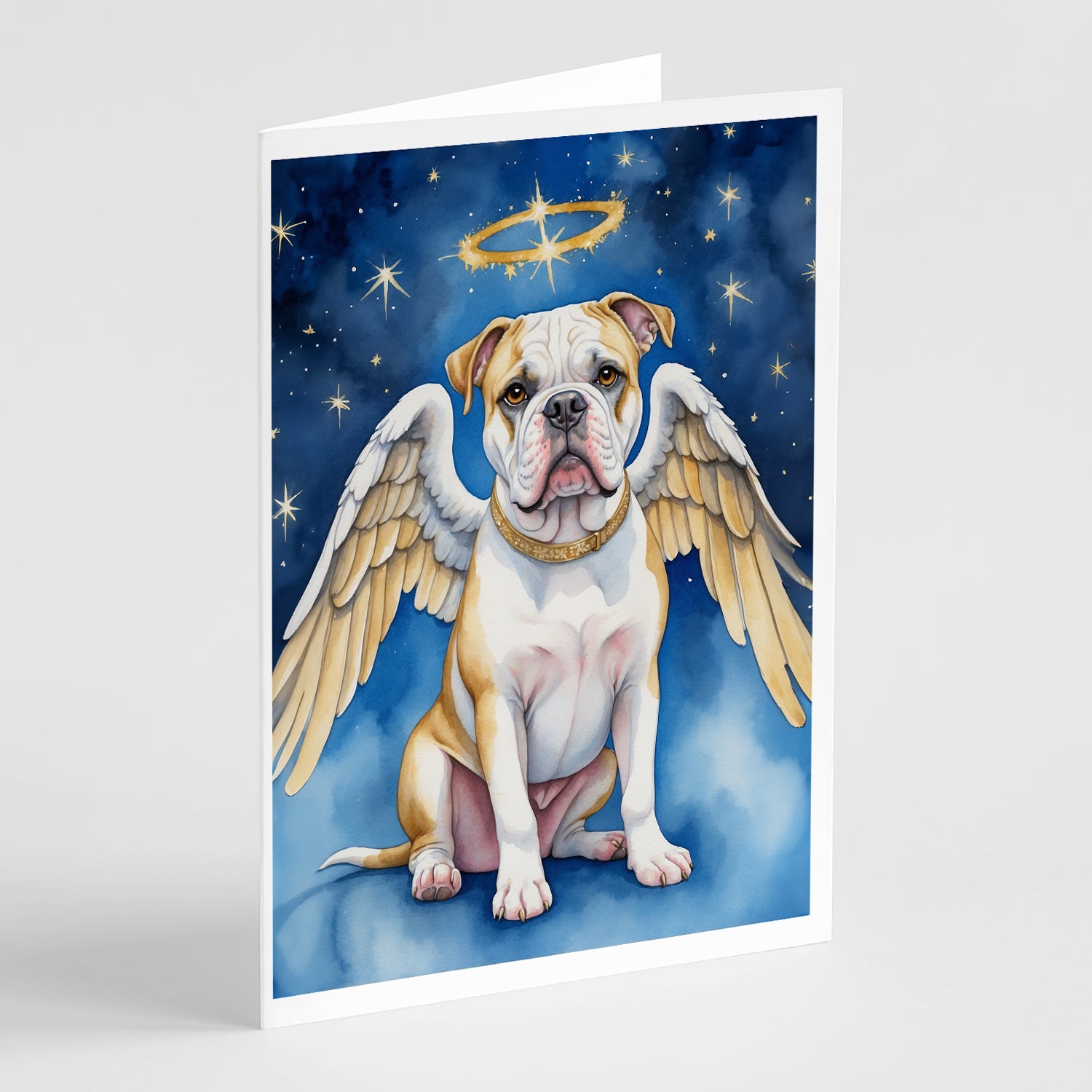 Buy this American Bulldog My Angel Greeting Cards Pack of 8