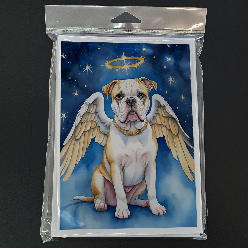 American Bulldog My Angel Greeting Cards Pack of 8