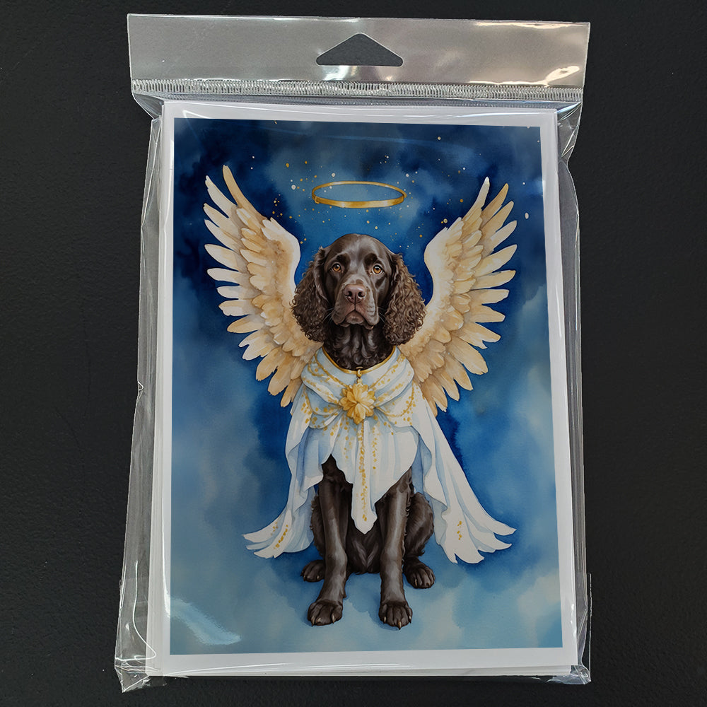 American Water Spaniel My Angel Greeting Cards Pack of 8