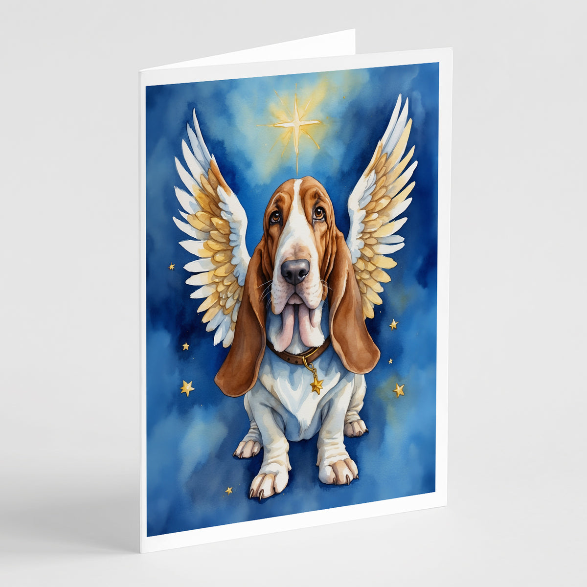 Buy this Basset Hound My Angel Greeting Cards Pack of 8
