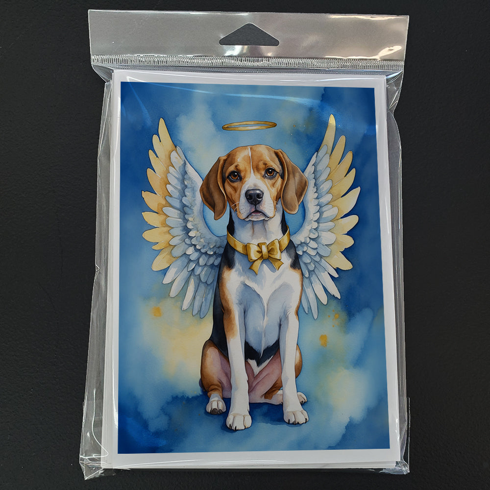 Beagle My Angel Greeting Cards Pack of 8