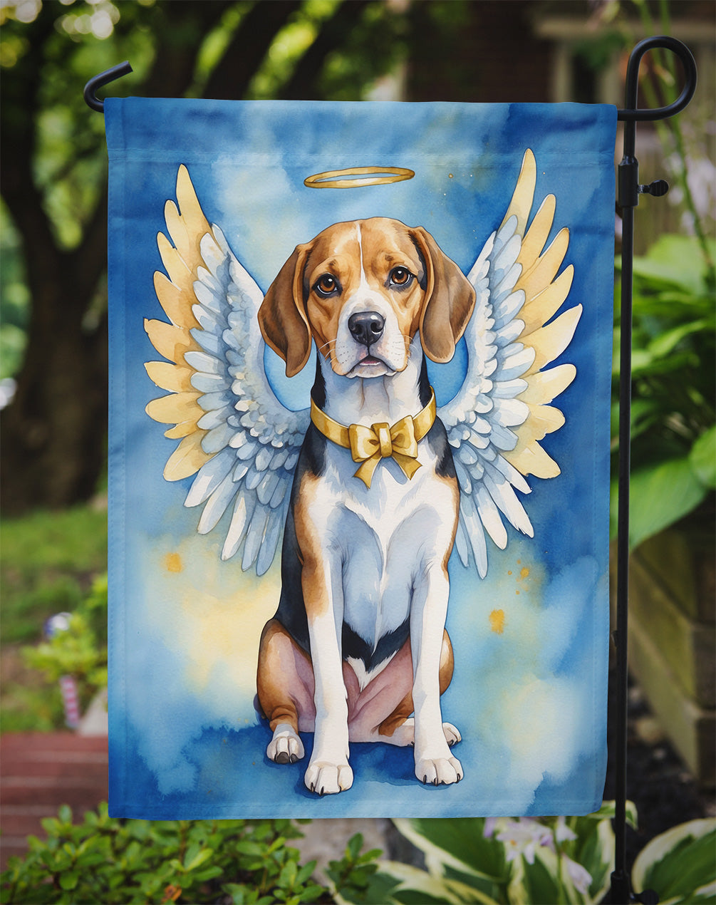 Beagle My Angel Garden Flag