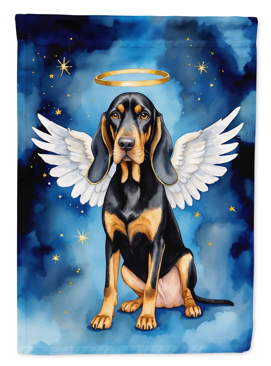 Buy this Black and Tan Coonhound My Angel House Flag