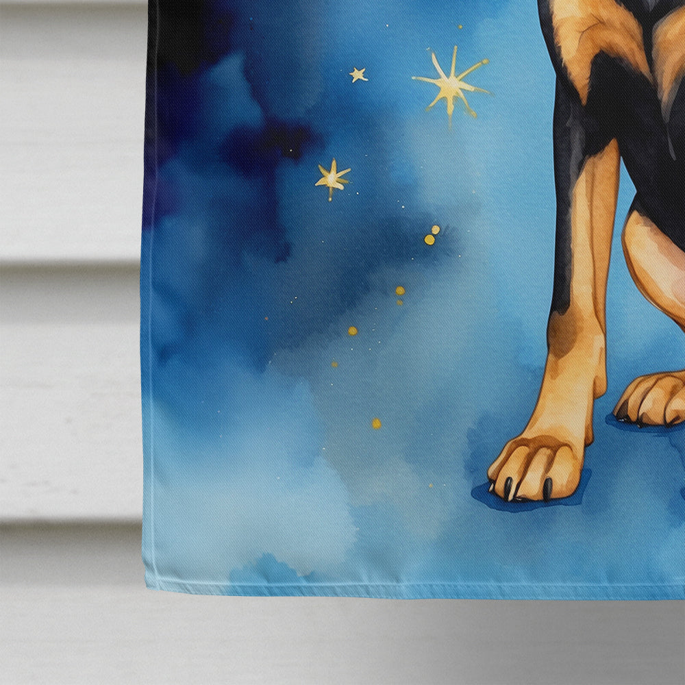 Black and Tan Coonhound My Angel House Flag