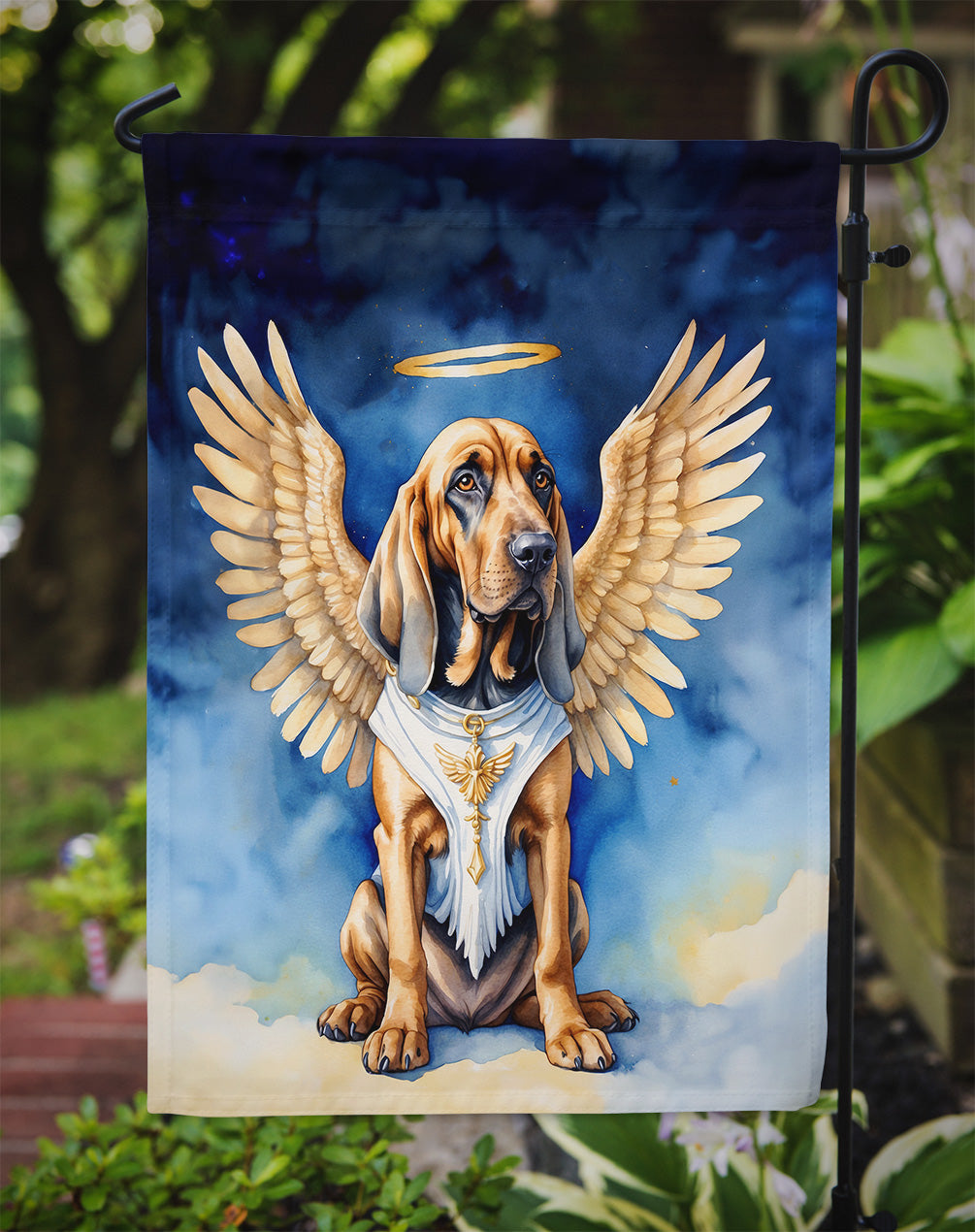 Bloodhound My Angel Garden Flag