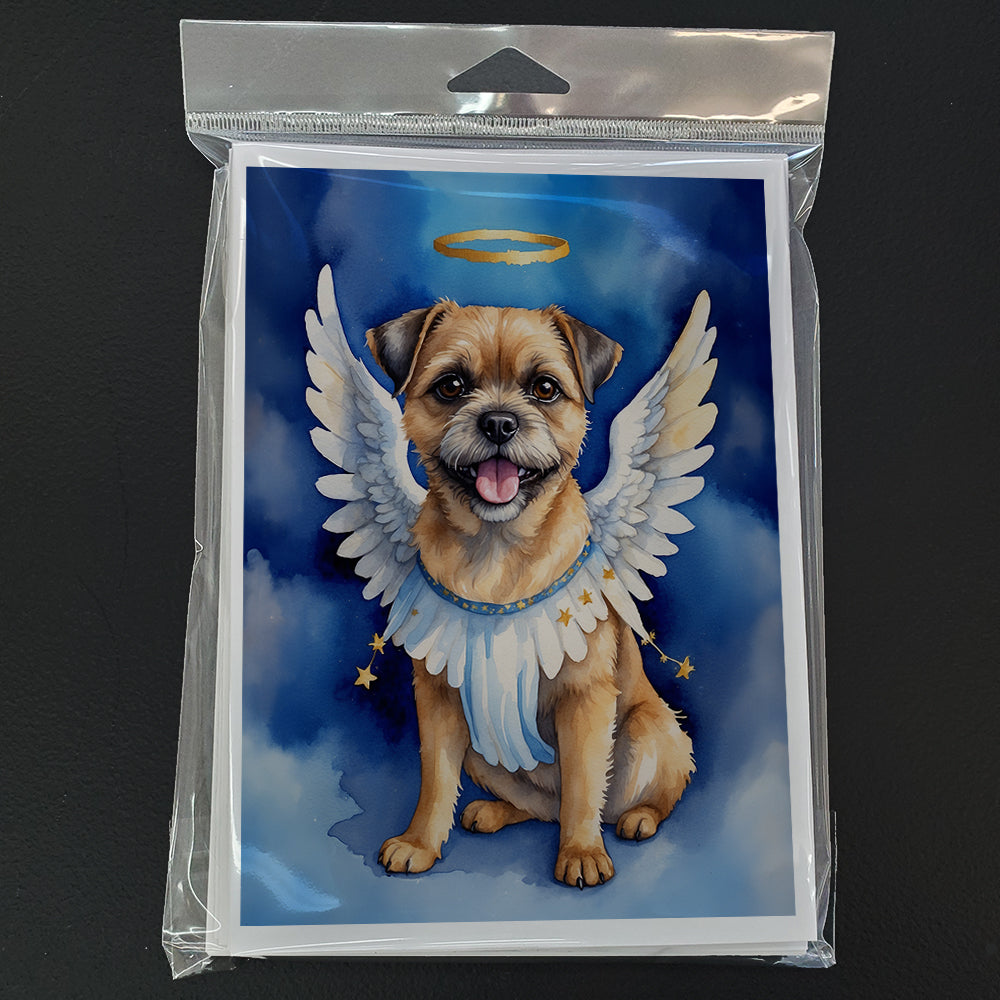 Border Terrier My Angel Greeting Cards Pack of 8