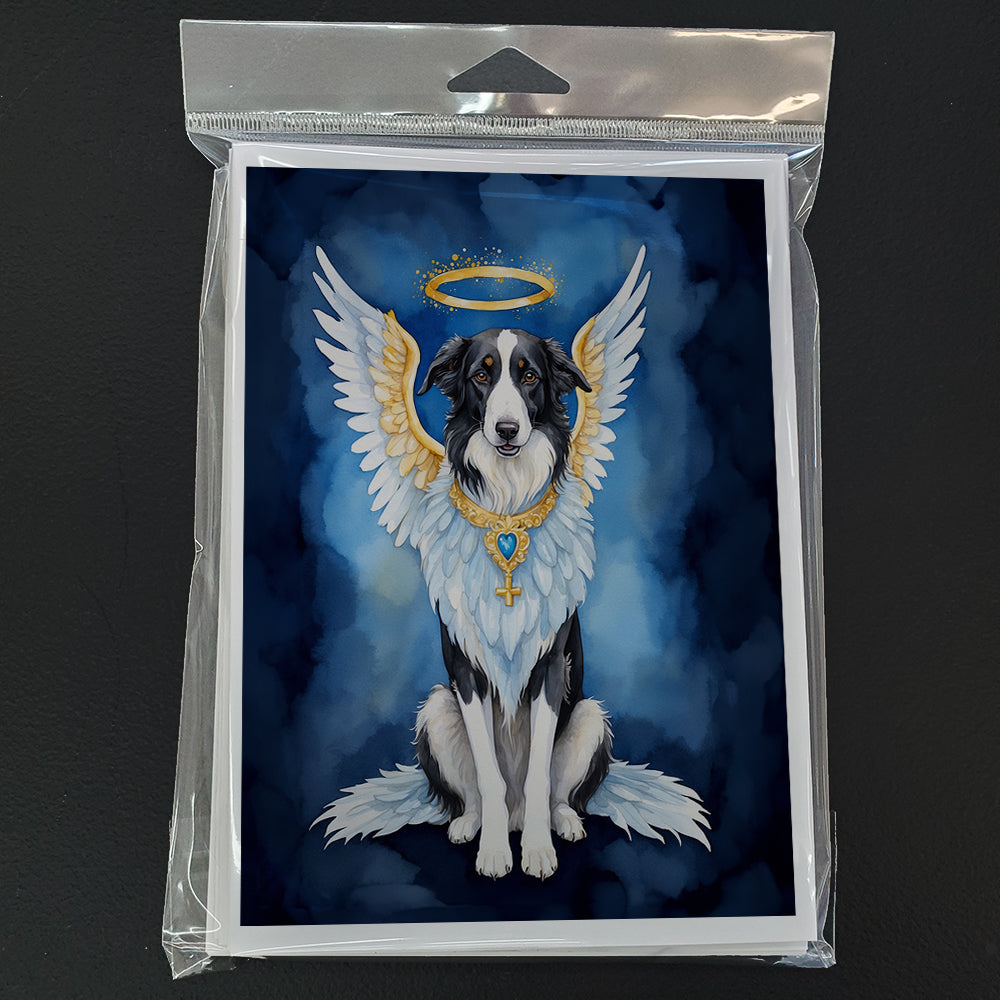 Borzoi My Angel Greeting Cards Pack of 8