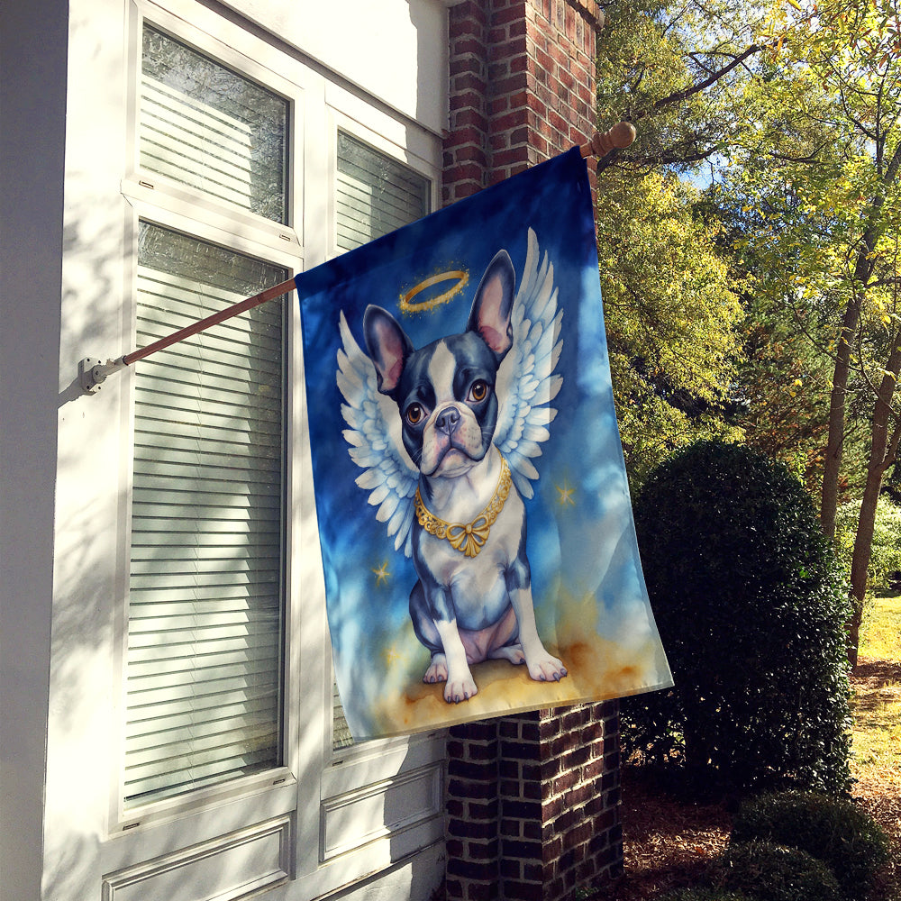 Boston Terrier My Angel House Flag