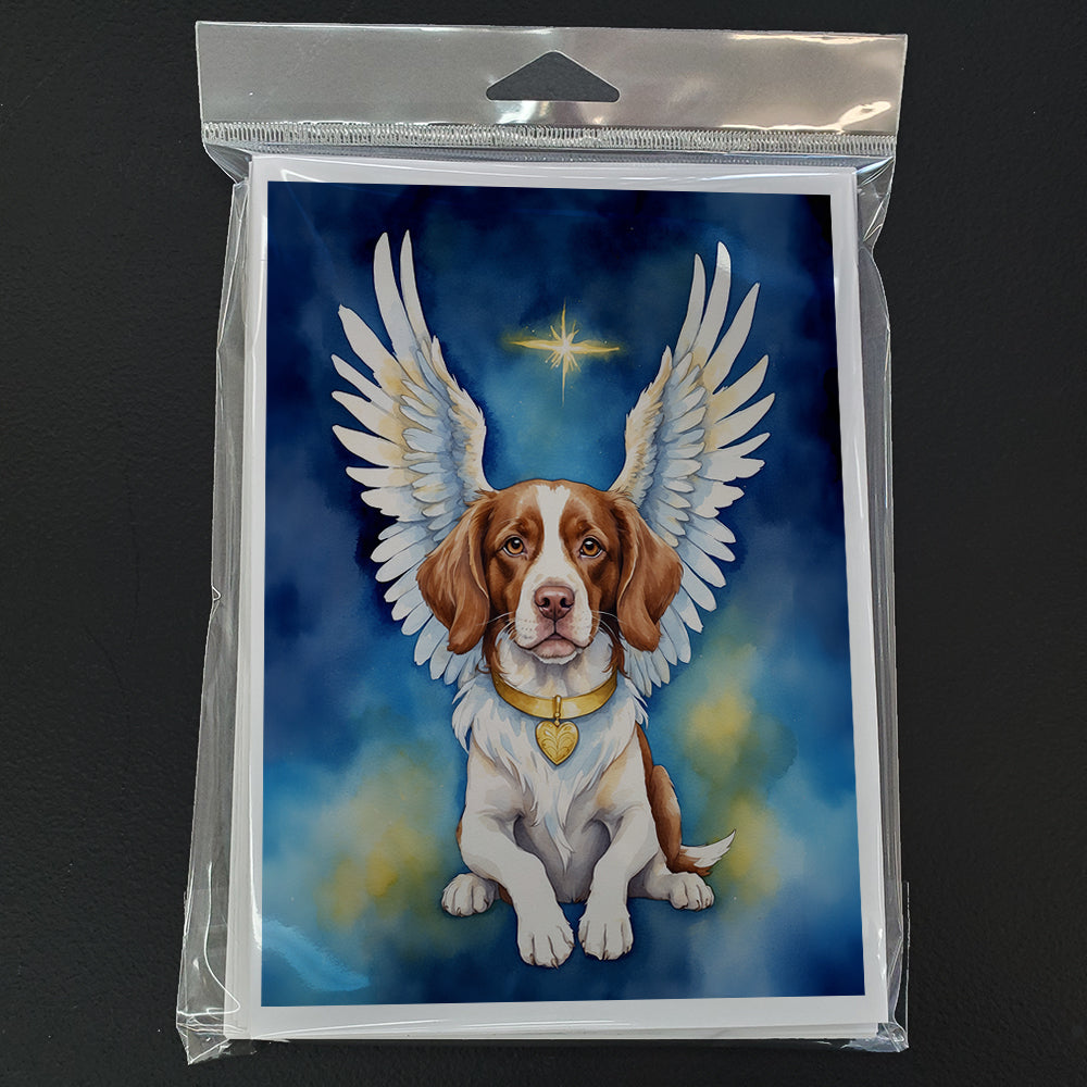 Brittany Spaniel My Angel Greeting Cards Pack of 8