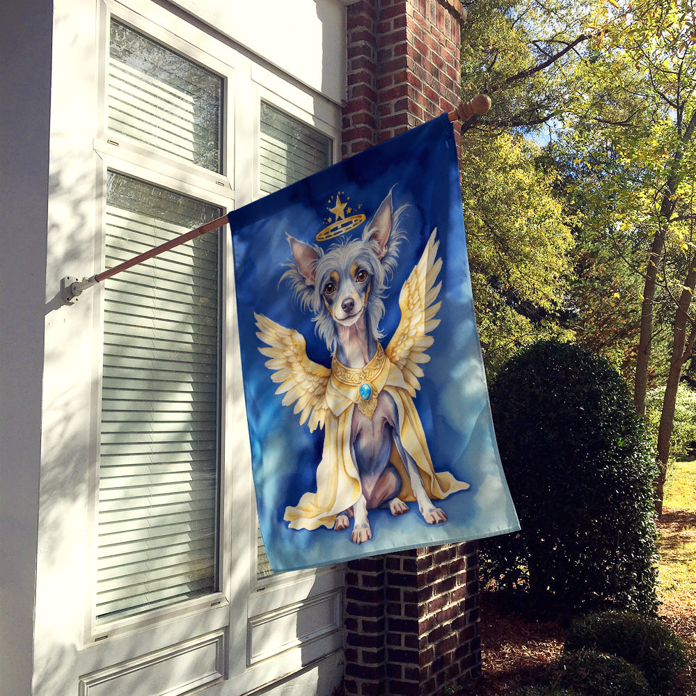 Chinese Crested My Angel House Flag