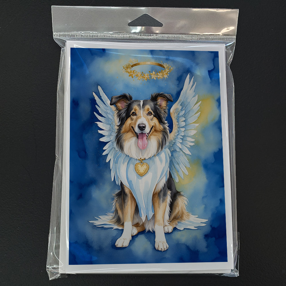 Collie My Angel Greeting Cards Pack of 8