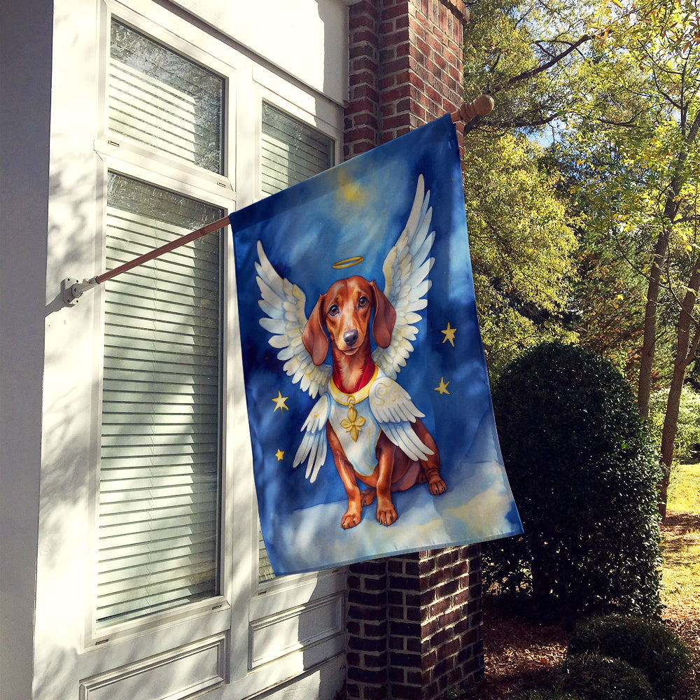 Dachshund My Angel House Flag