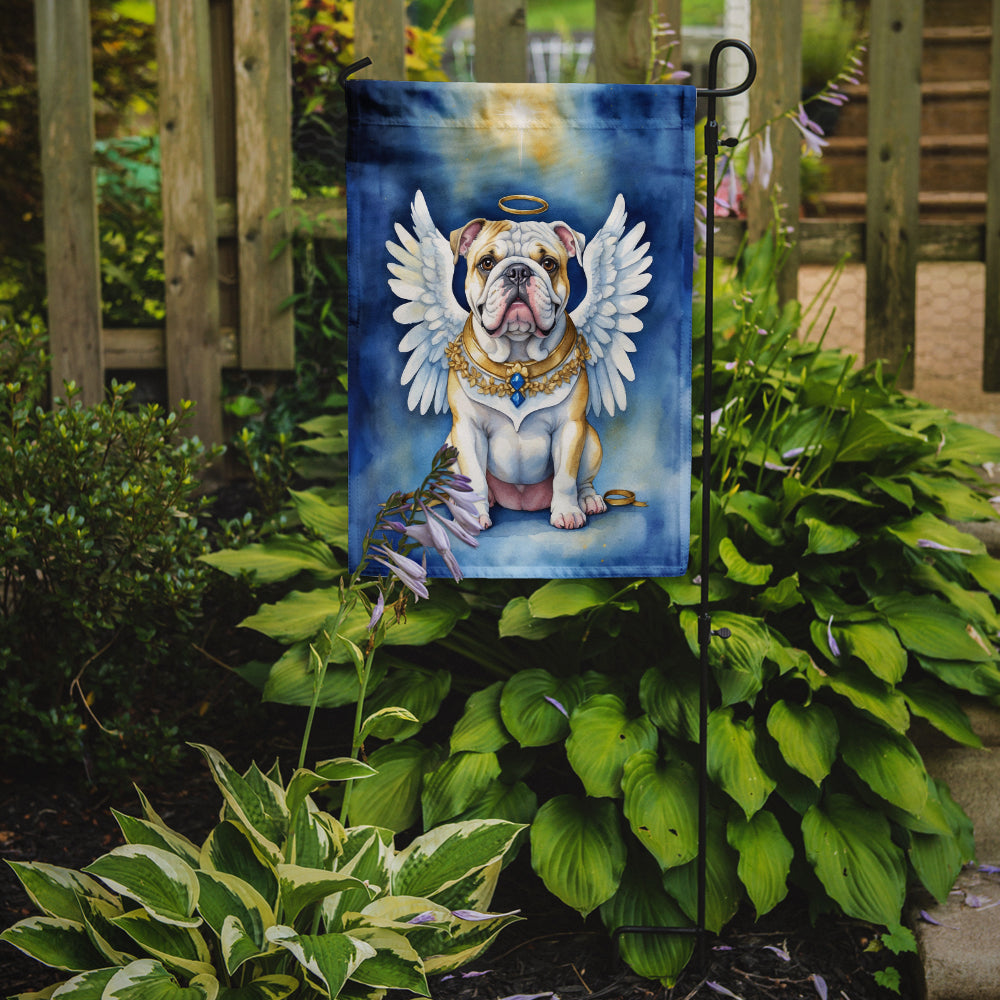 English Bulldog My Angel Garden Flag