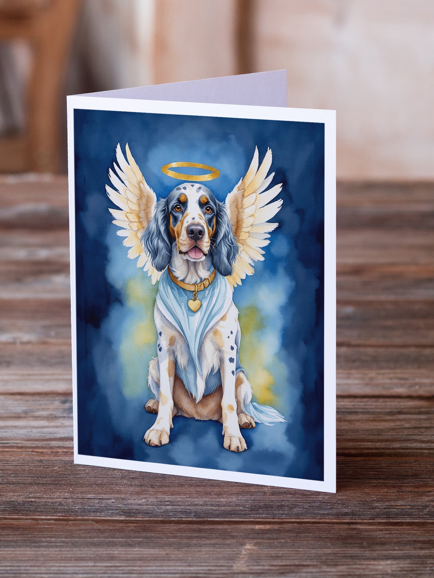 English Setter My Angel Greeting Cards Pack of 8