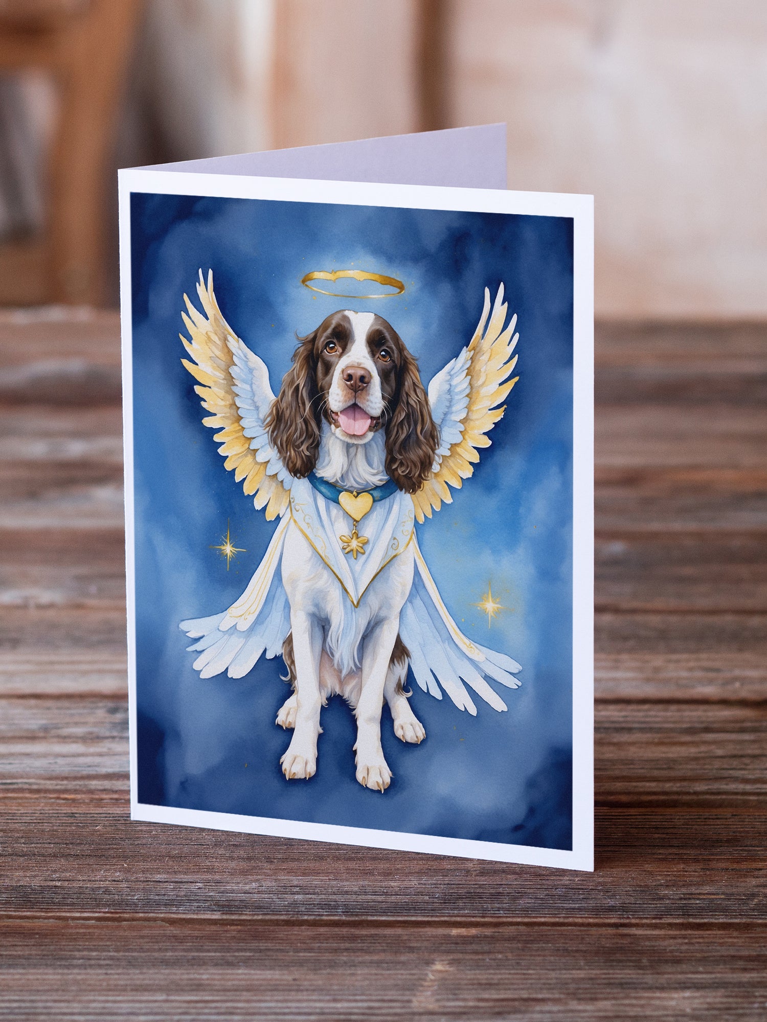 English Springer Spaniel My Angel Greeting Cards Pack of 8
