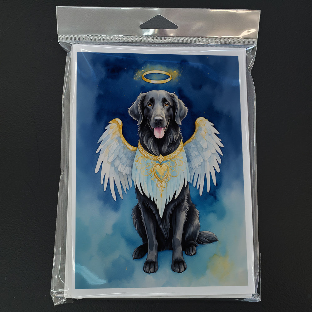 Flat-Coated Retriever My Angel Greeting Cards Pack of 8
