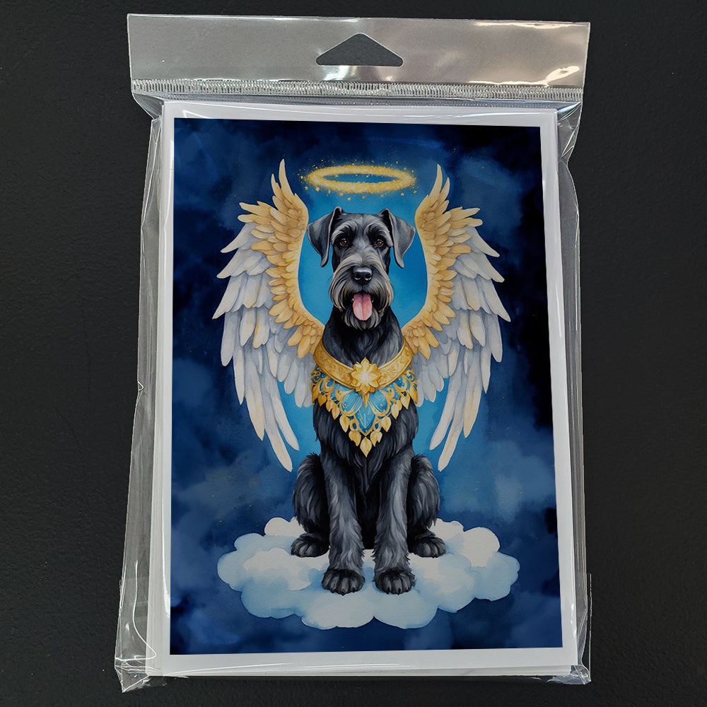 Giant Schnauzer My Angel Greeting Cards Pack of 8