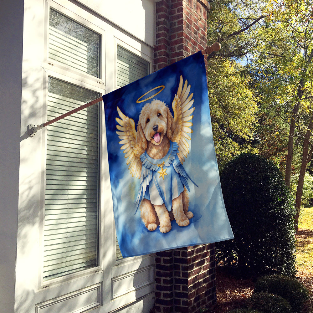 Goldendoodle My Angel House Flag
