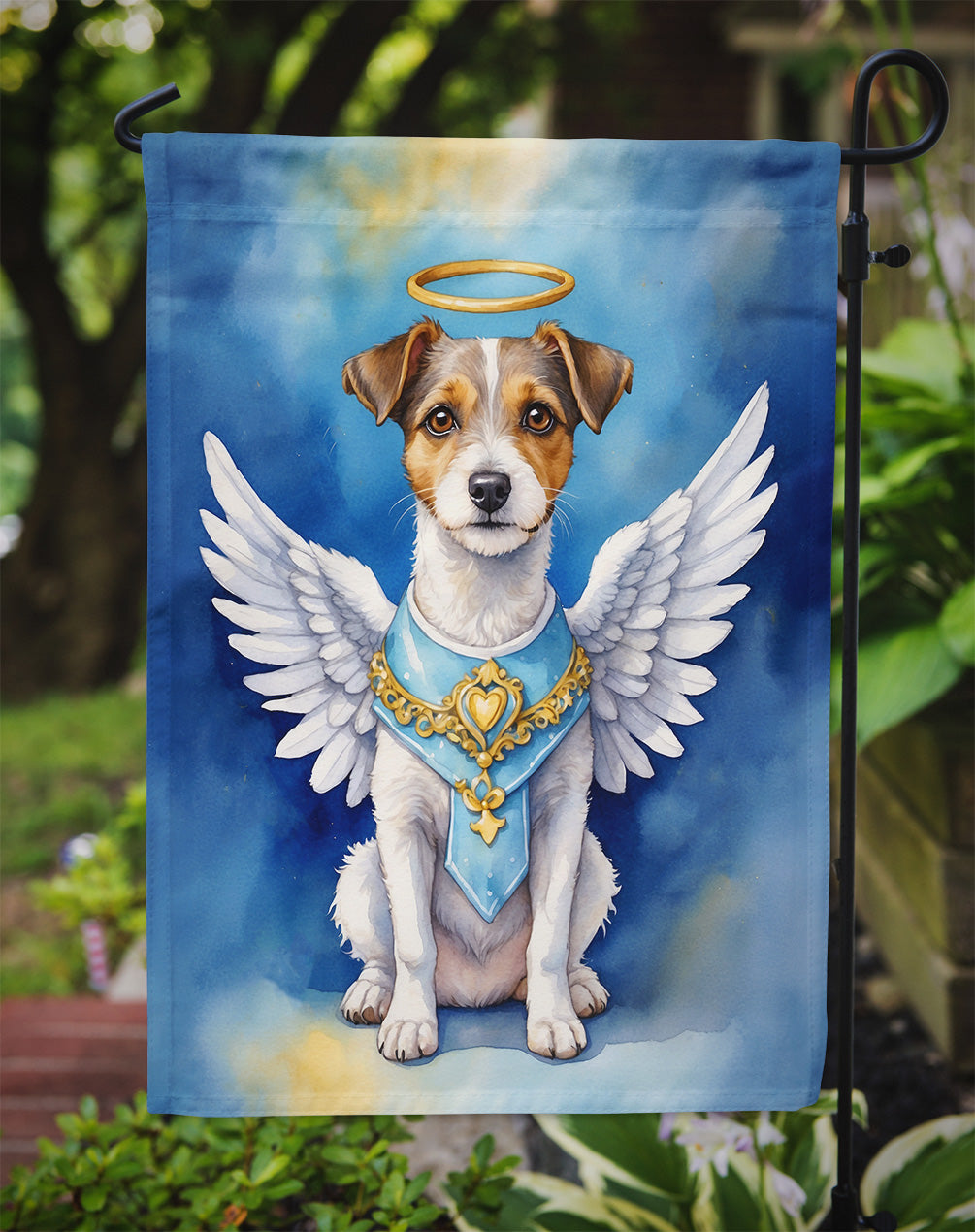 Jack Russell Terrier My Angel Garden Flag