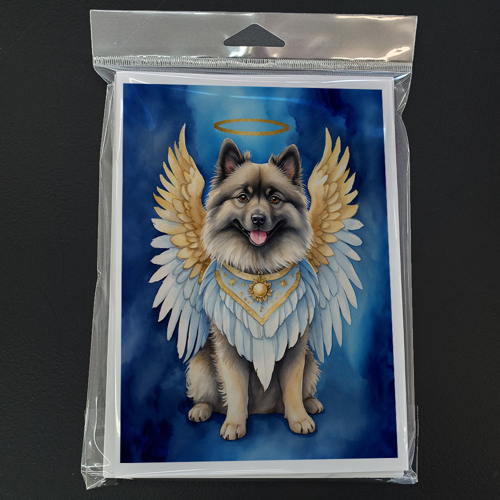 Keeshond My Angel Greeting Cards Pack of 8