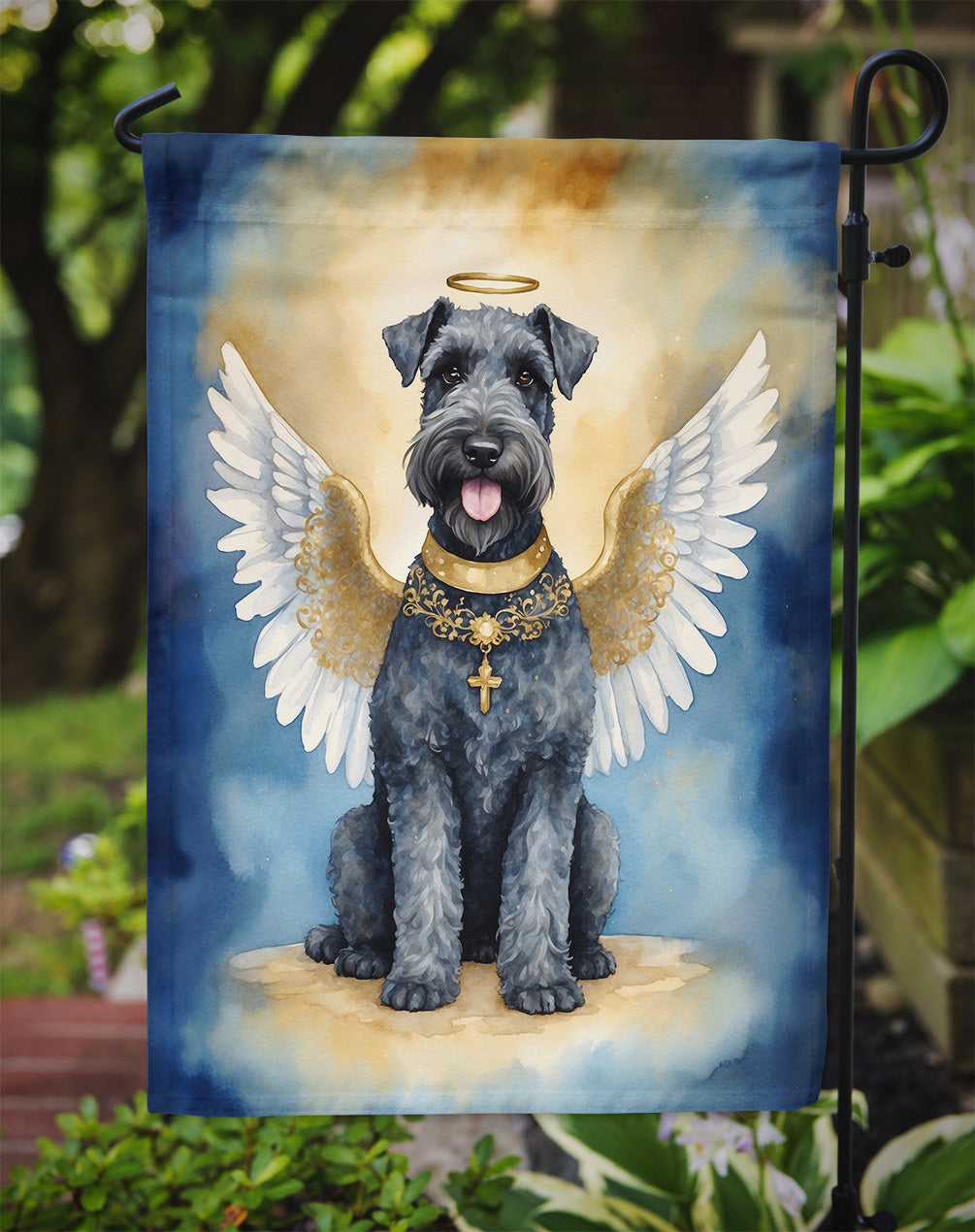 Kerry Blue Terrier My Angel Garden Flag