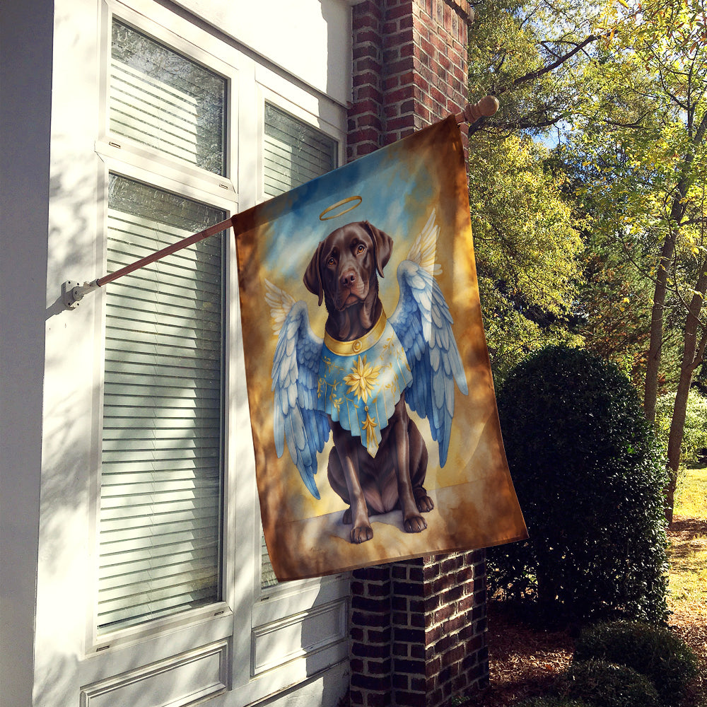 Chocolate Labrador Retriever My Angel House Flag