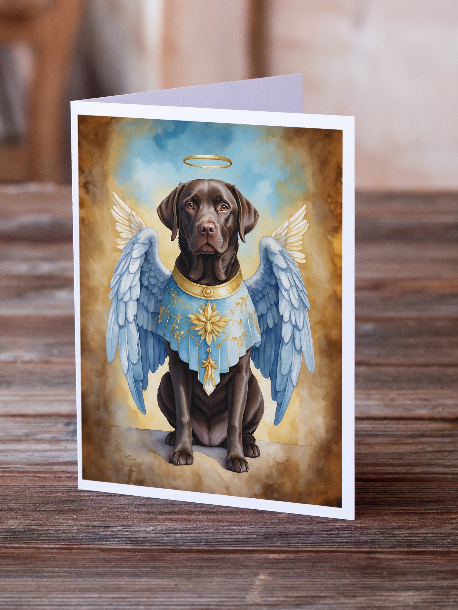 Buy this Chocolate Labrador Retriever My Angel Greeting Cards Pack of 8