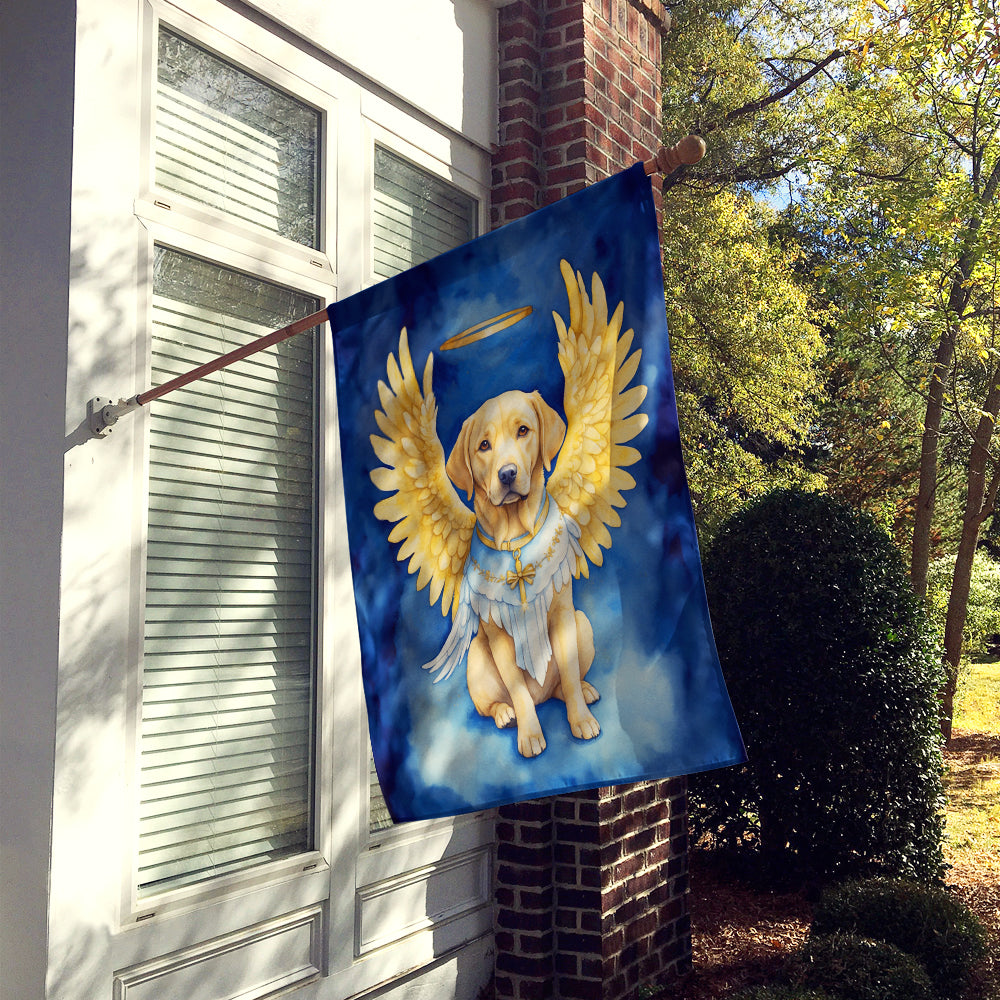 Yellow Chocolate Labrador Retriever My Angel House Flag