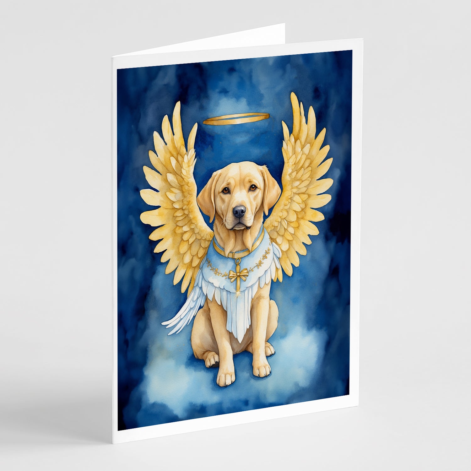 Buy this Yellow Chocolate Labrador Retriever My Angel Greeting Cards Pack of 8