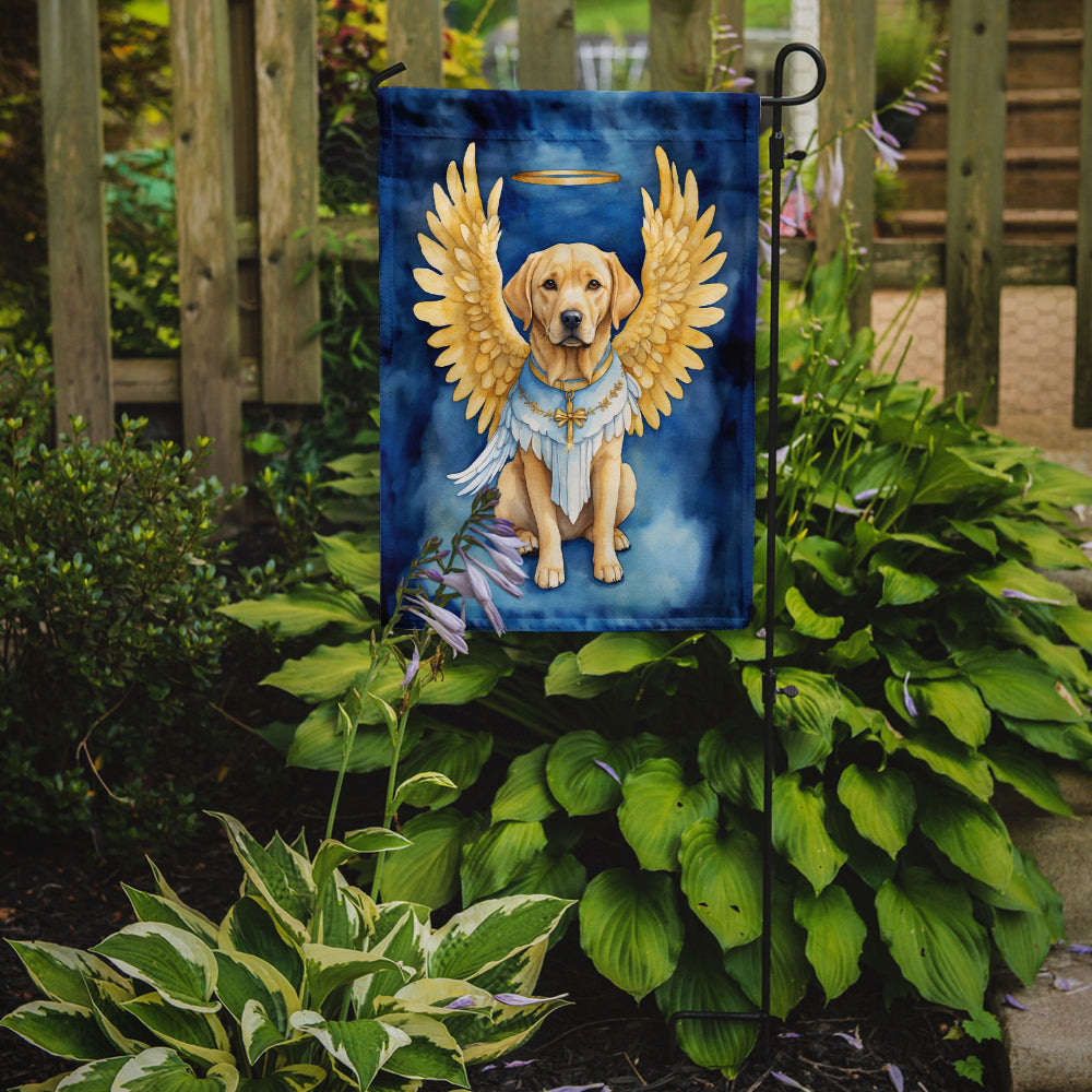 Yellow Chocolate Labrador Retriever My Angel Garden Flag