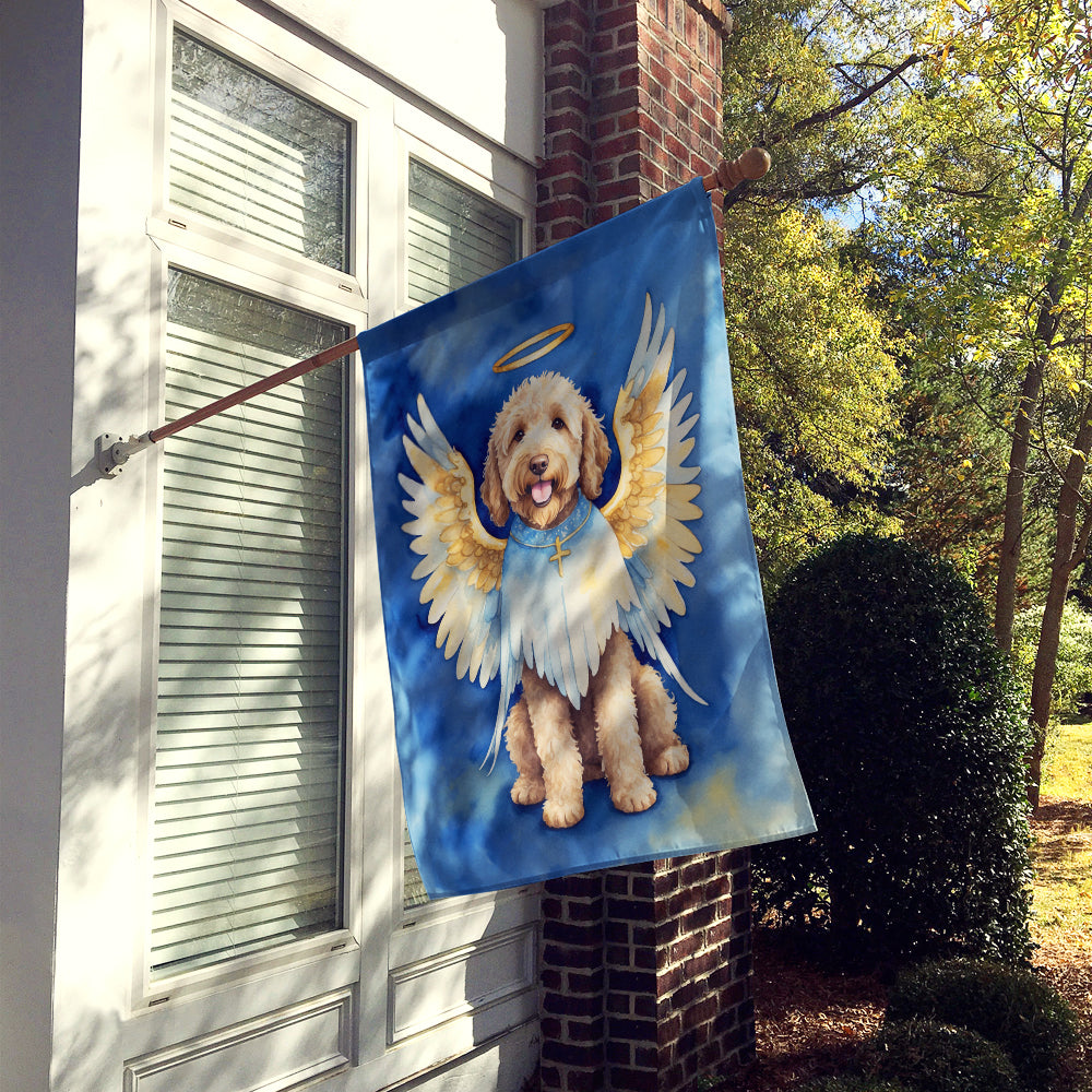 Labradoodle My Angel House Flag