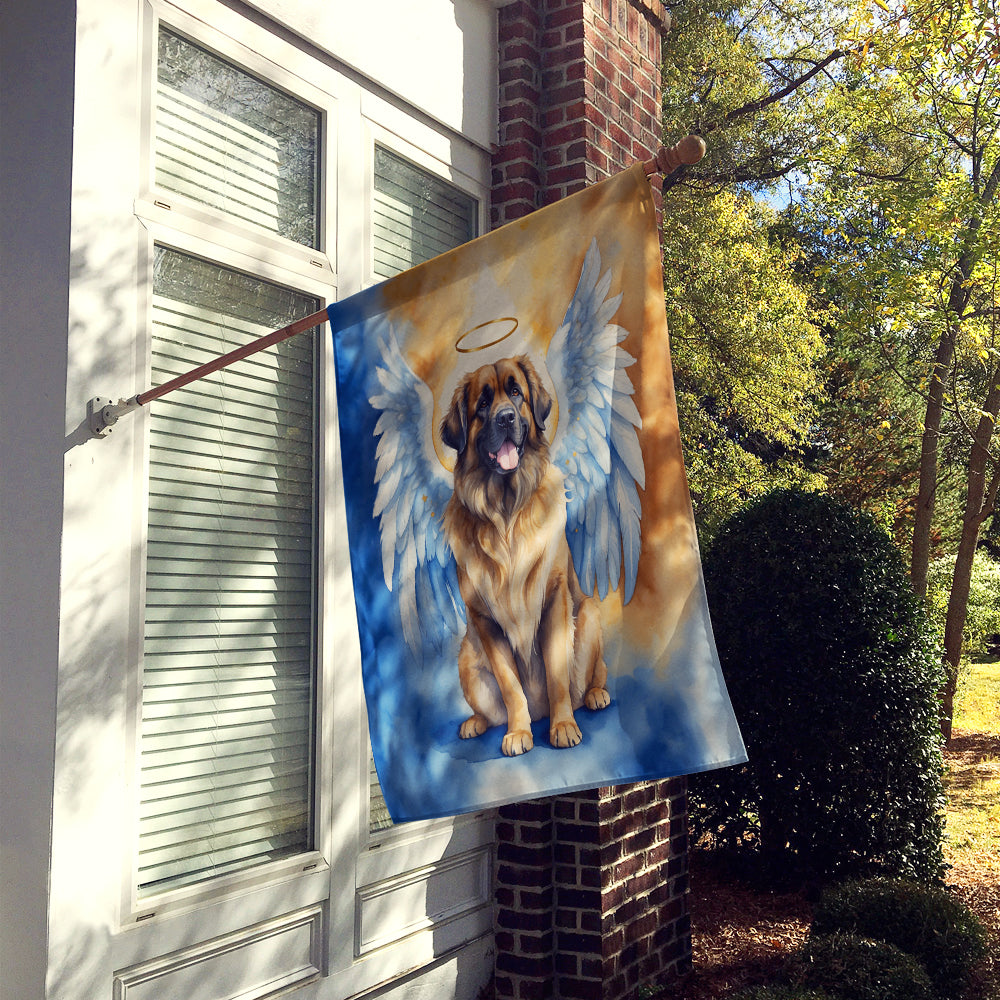 Leonberger My Angel House Flag