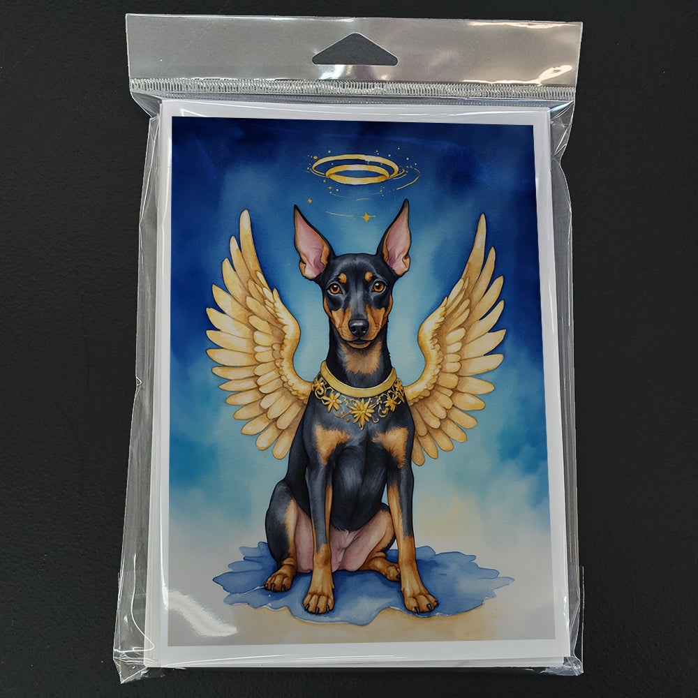 Manchester Terrier My Angel Greeting Cards Pack of 8