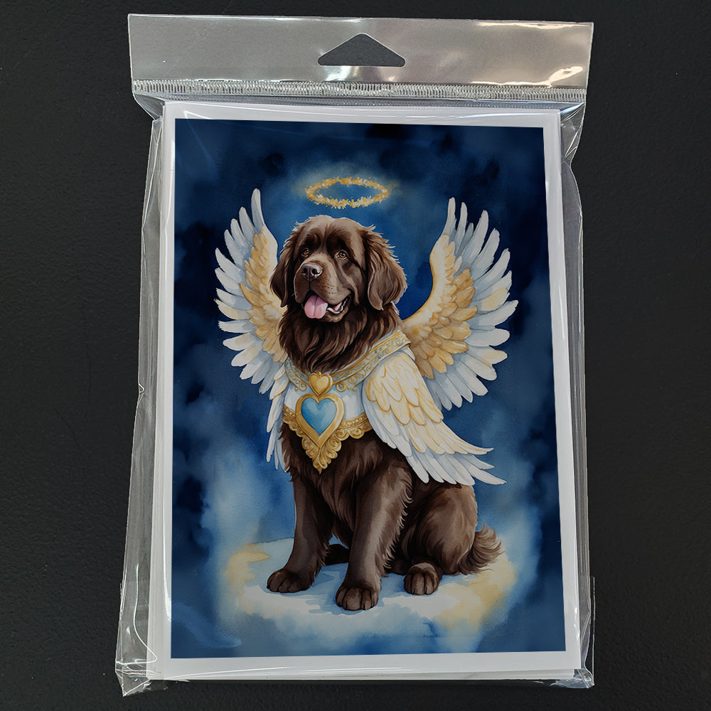 Newfoundland My Angel Greeting Cards Pack of 8