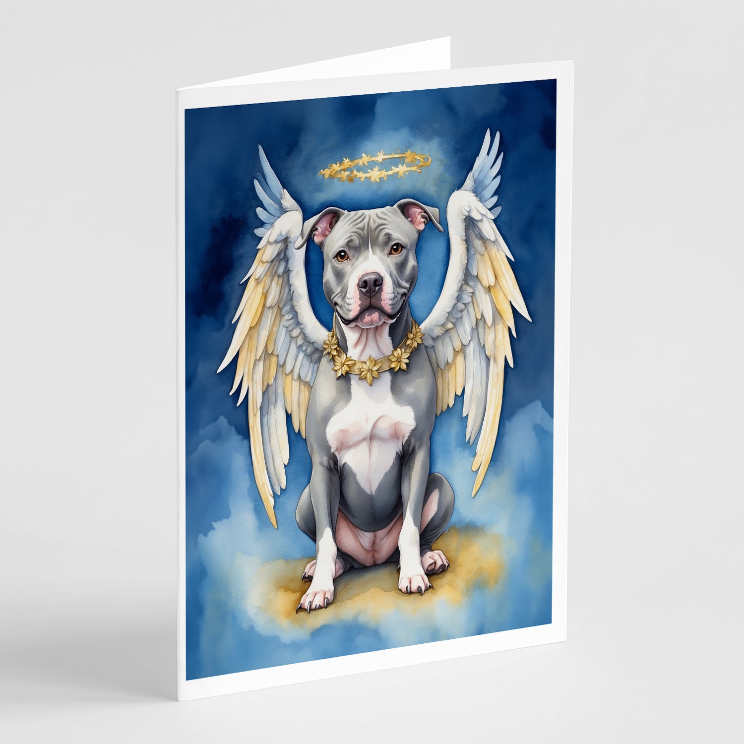 Buy this Pit Bull Terrier My Angel Greeting Cards Pack of 8