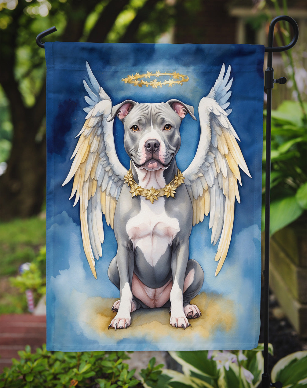 Pit Bull Terrier My Angel Garden Flag